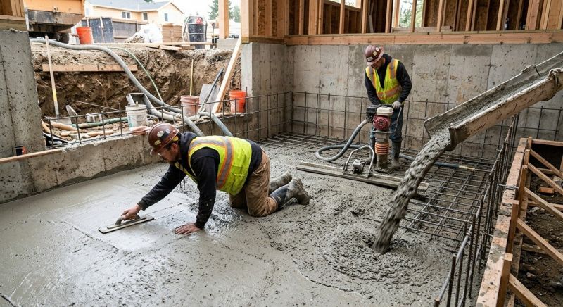 Basement Concrete Installation in Brighton, MI