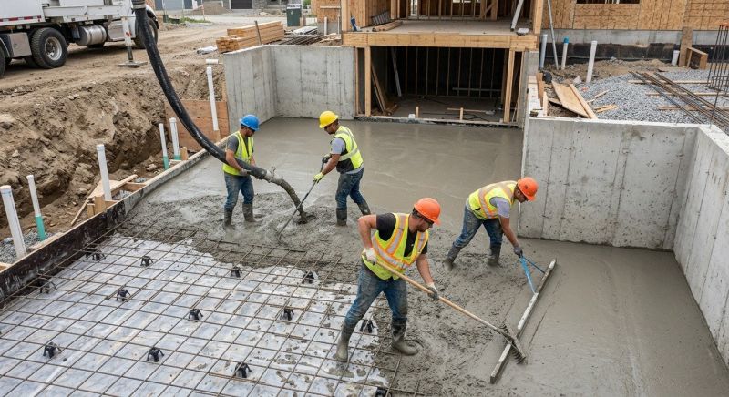 Basement Concrete Installation in Canton, MI