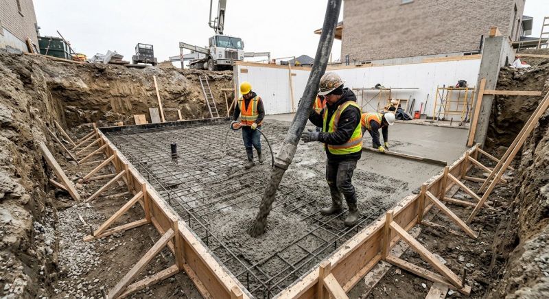 Basement Concrete Installation in Dexter, MI