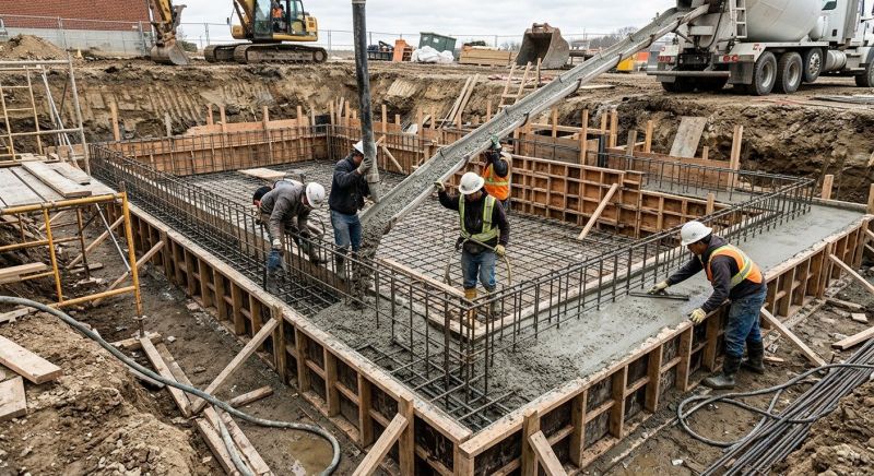 Basement Concrete Installation in Royal Oak, MI