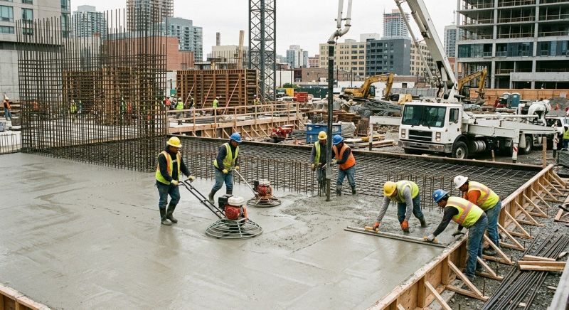 Commercial Slab Installation in Clarkston, MI