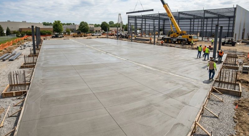 Commercial Slab Installation in Troy, MI