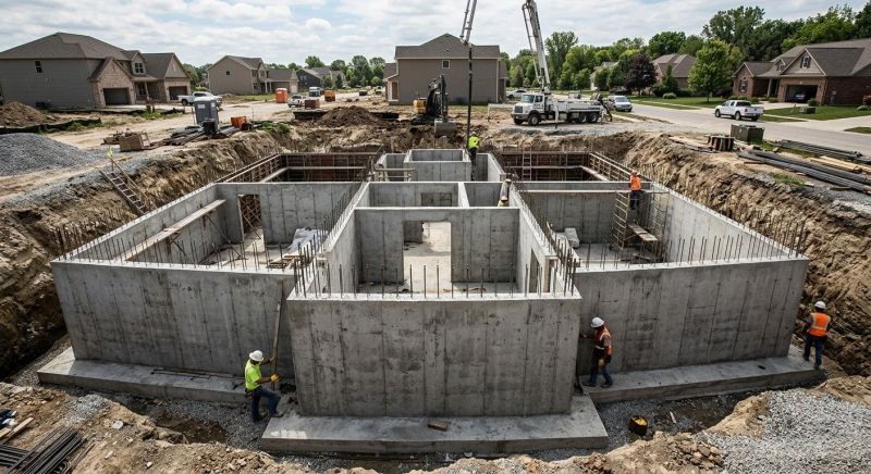 Foundation Construction in Novi, MI