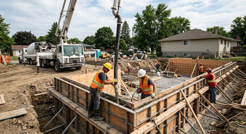 Foundation Wall Pouring in Warren, MI