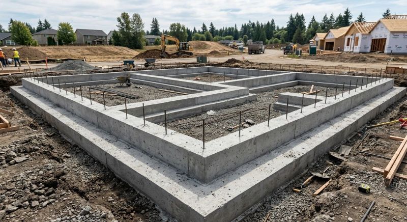House Footing Construction in Novi, MI