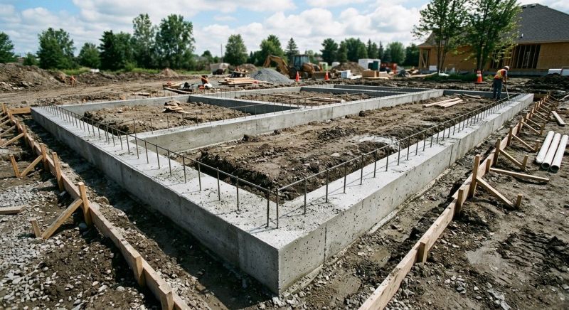 House Footing Construction in Novi, MI